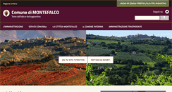 Desktop Screenshot of comunemontefalco.it